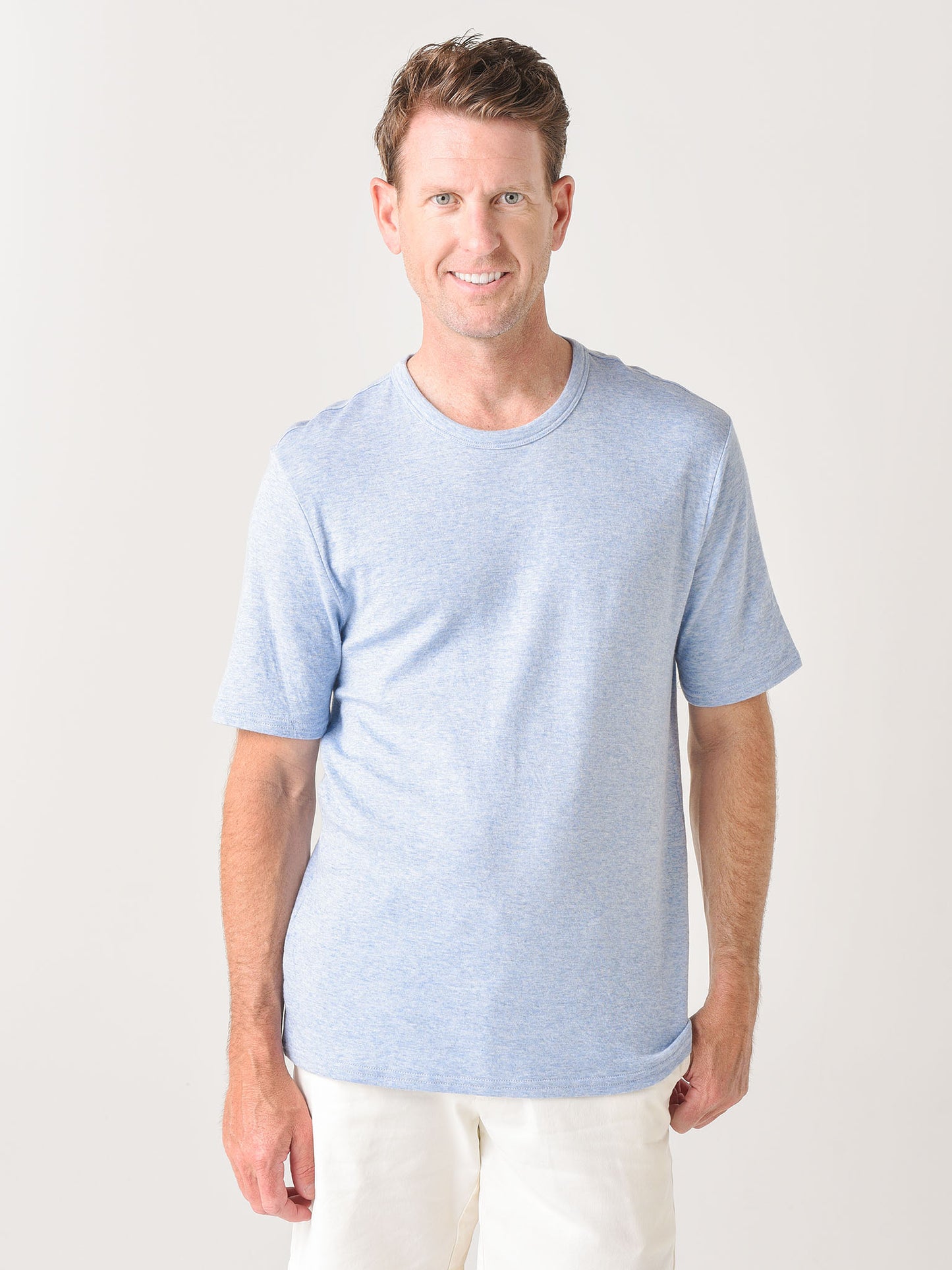 Faherty Brand Men's Cloud Short-Sleeve Tee - Saint Bernard