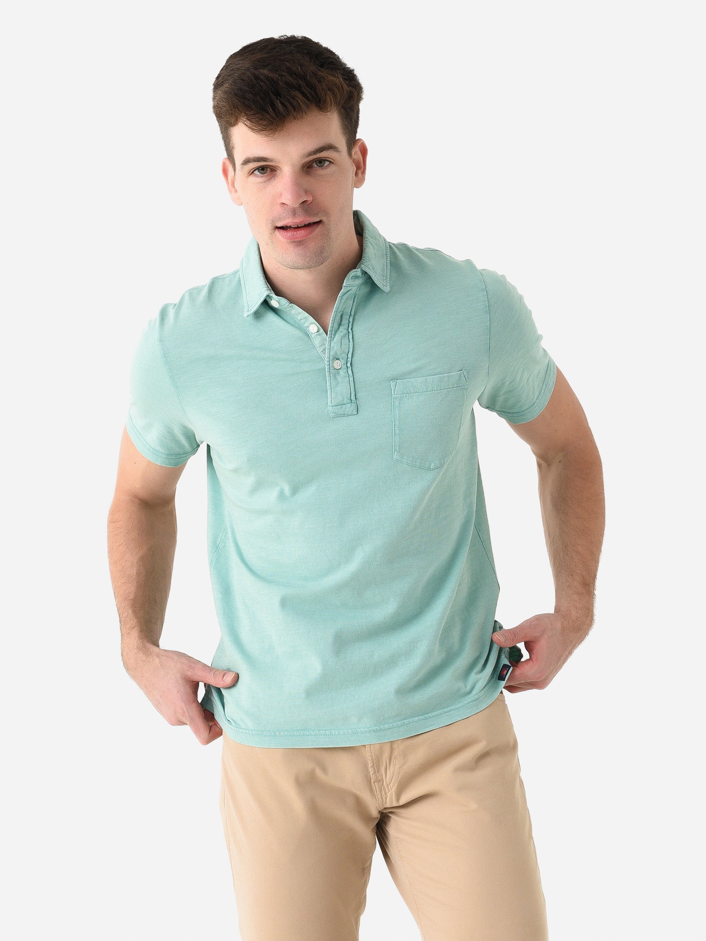 Faherty Brand Men's Sunwashed Polo - Saint Bernard