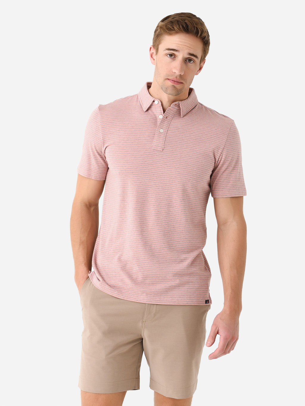 Faherty Brand Men's Short Sleeve Movement Polo - Saint Bernard