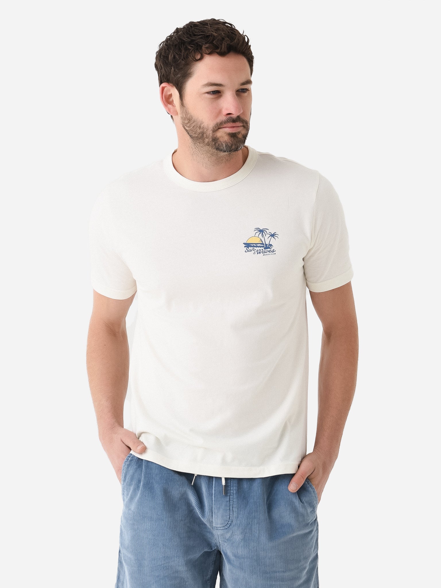 Faherty Brand Men's Graphic Beach Club Tee - Saint Bernard