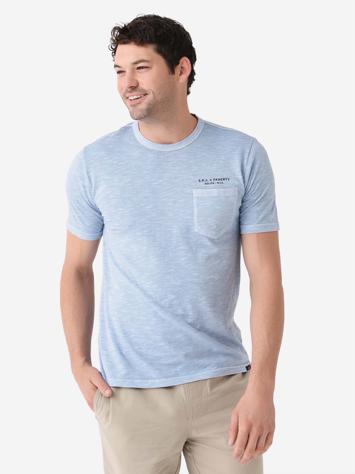 Faherty Brand Men's Steven Paul Judd Born To Roam Tee - Saint Bernard