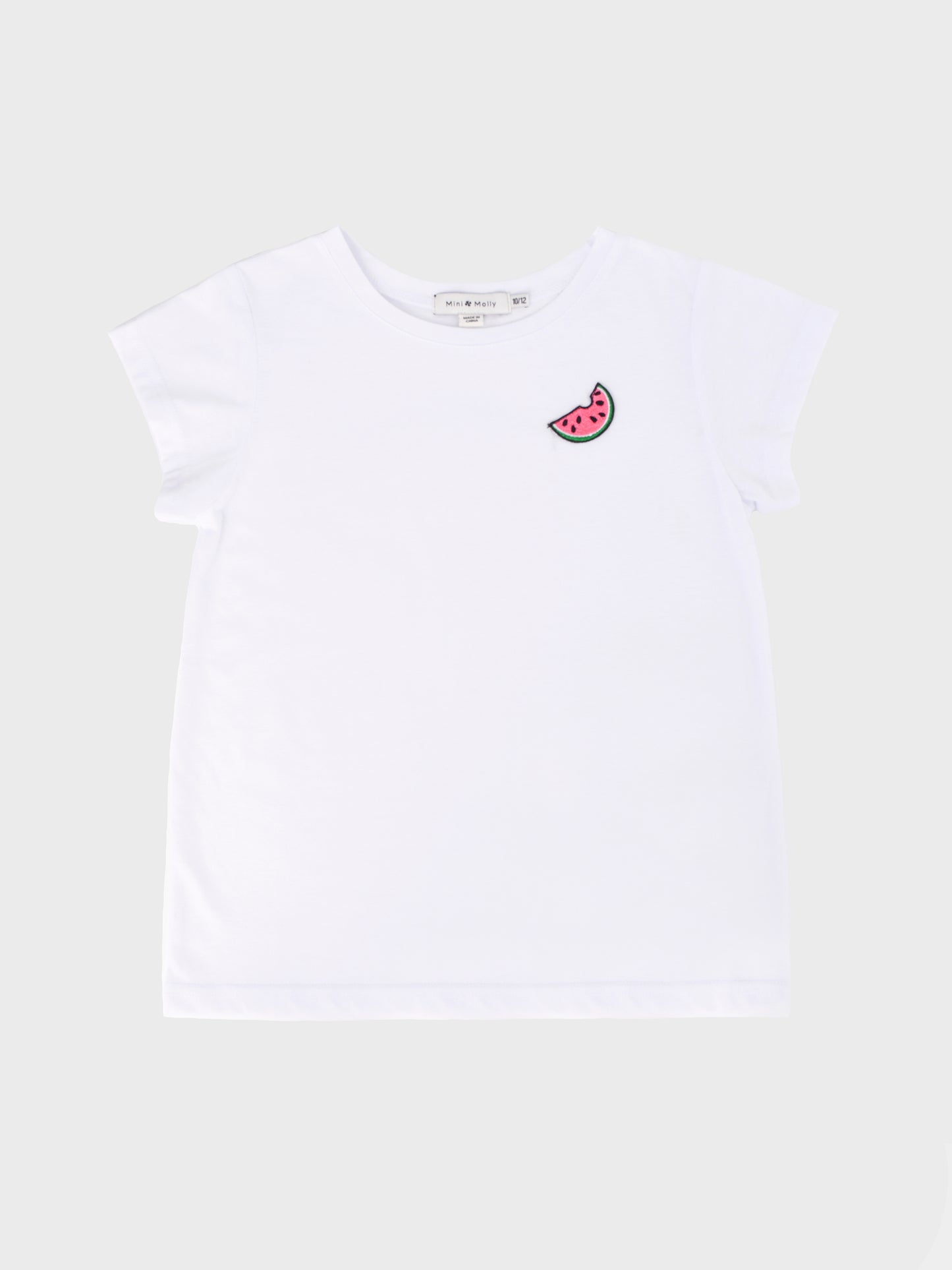 Mini Molly Girls' Watermelon Embroidered Jersey Tee