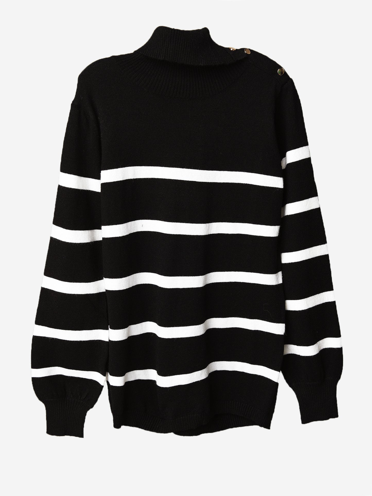 Mini Molly Stripe Turtleneck Sweater