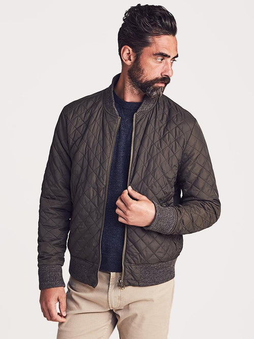 Faherty Brand Men's Reversible Surplus Bomber Jacket