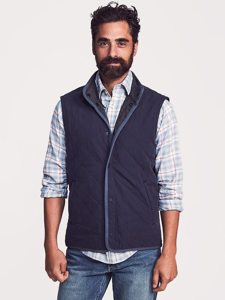 Faherty Brand Men's The Reversible Vest - Saint Bernard