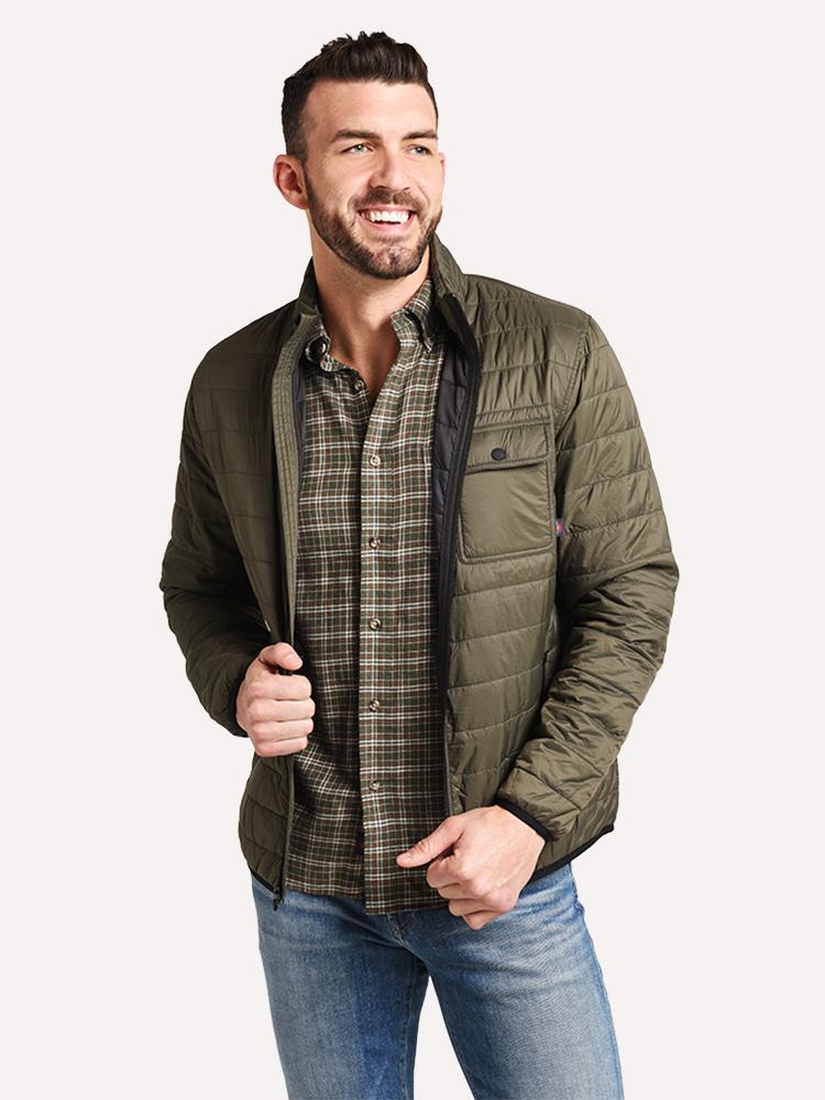 Faherty Brand Atmosphere Zip Jacket - Saint Bernard