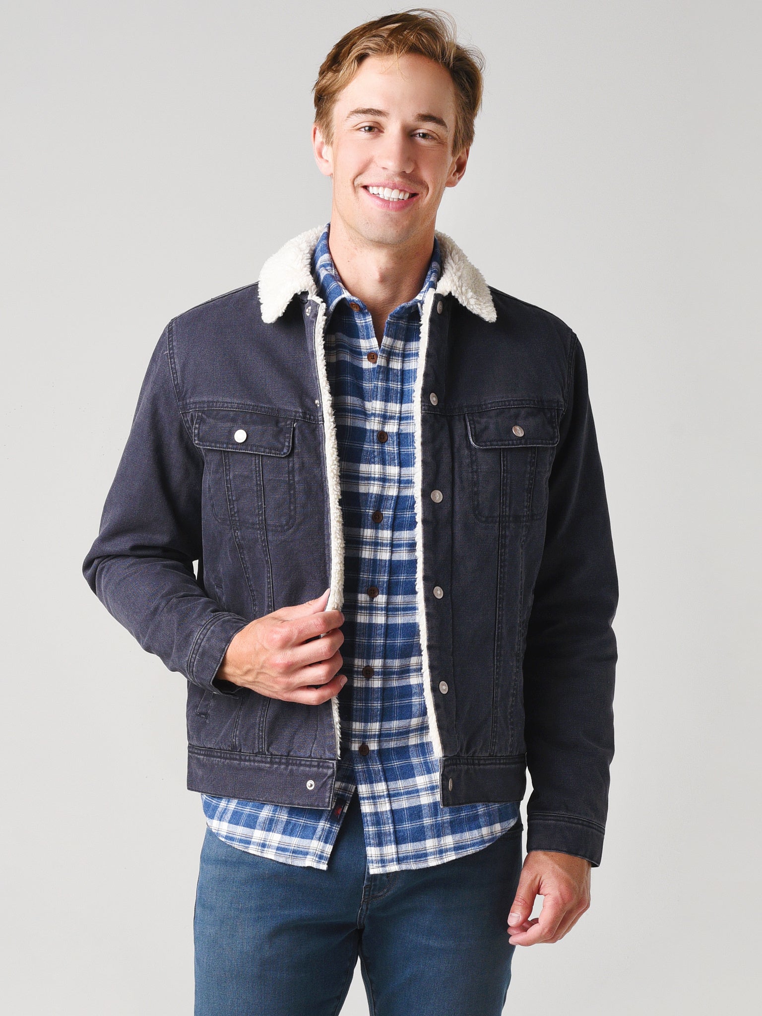 Faherty Brand Men's Sherpa Stormrider Jacket - Saint Bernard