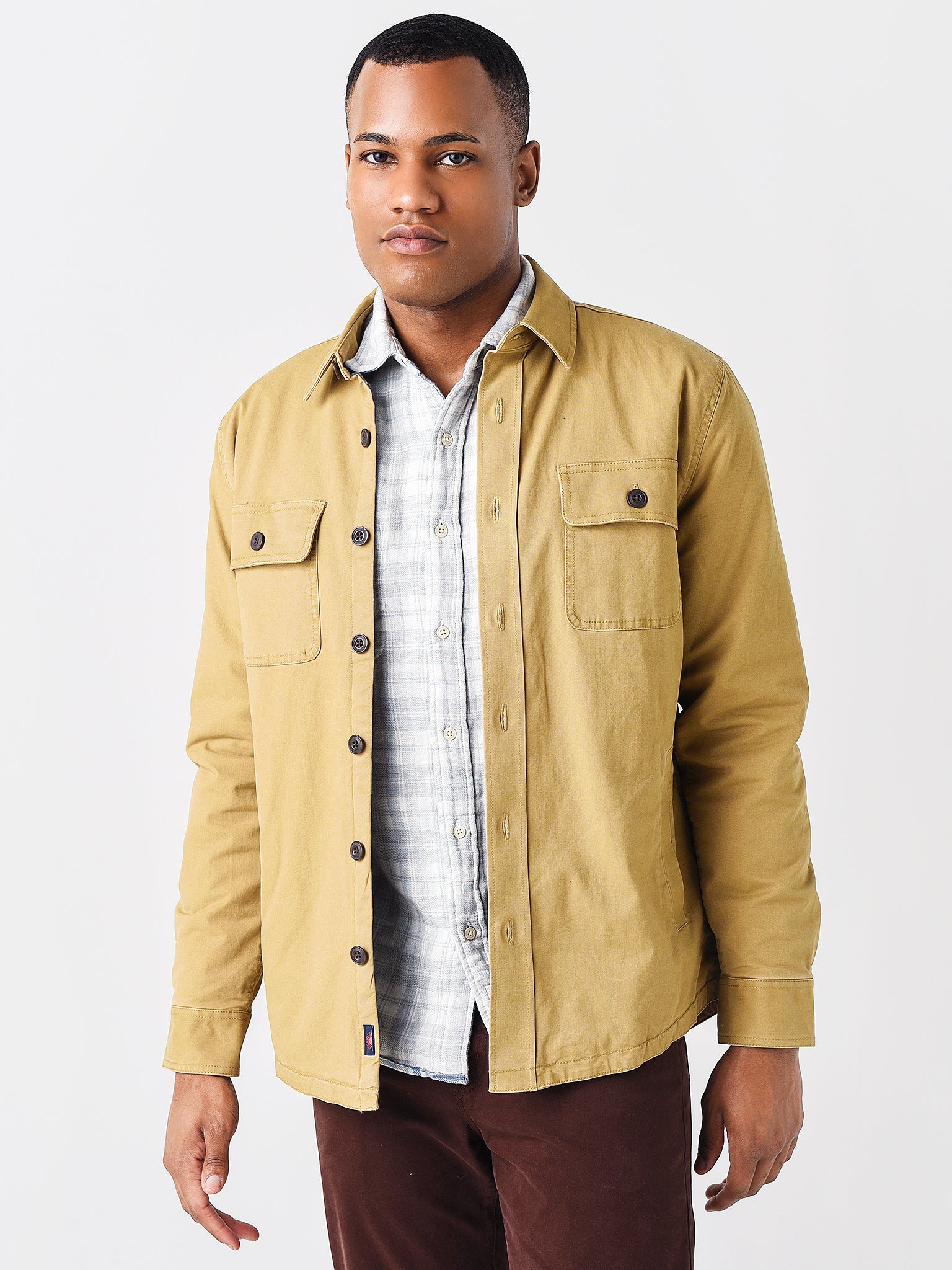Faherty Brand Men's Stretch Blanket Lined CPO Jacket - Saint Bernard