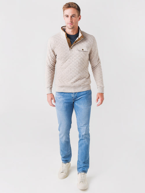 Faherty Brand Men's Epic Quilted Fleece Pullover