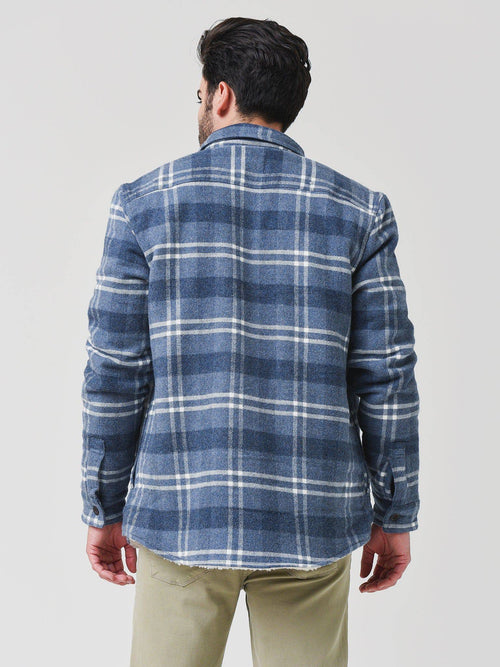 Faherty Brand Men's Sherpa Lined Plaid CPO