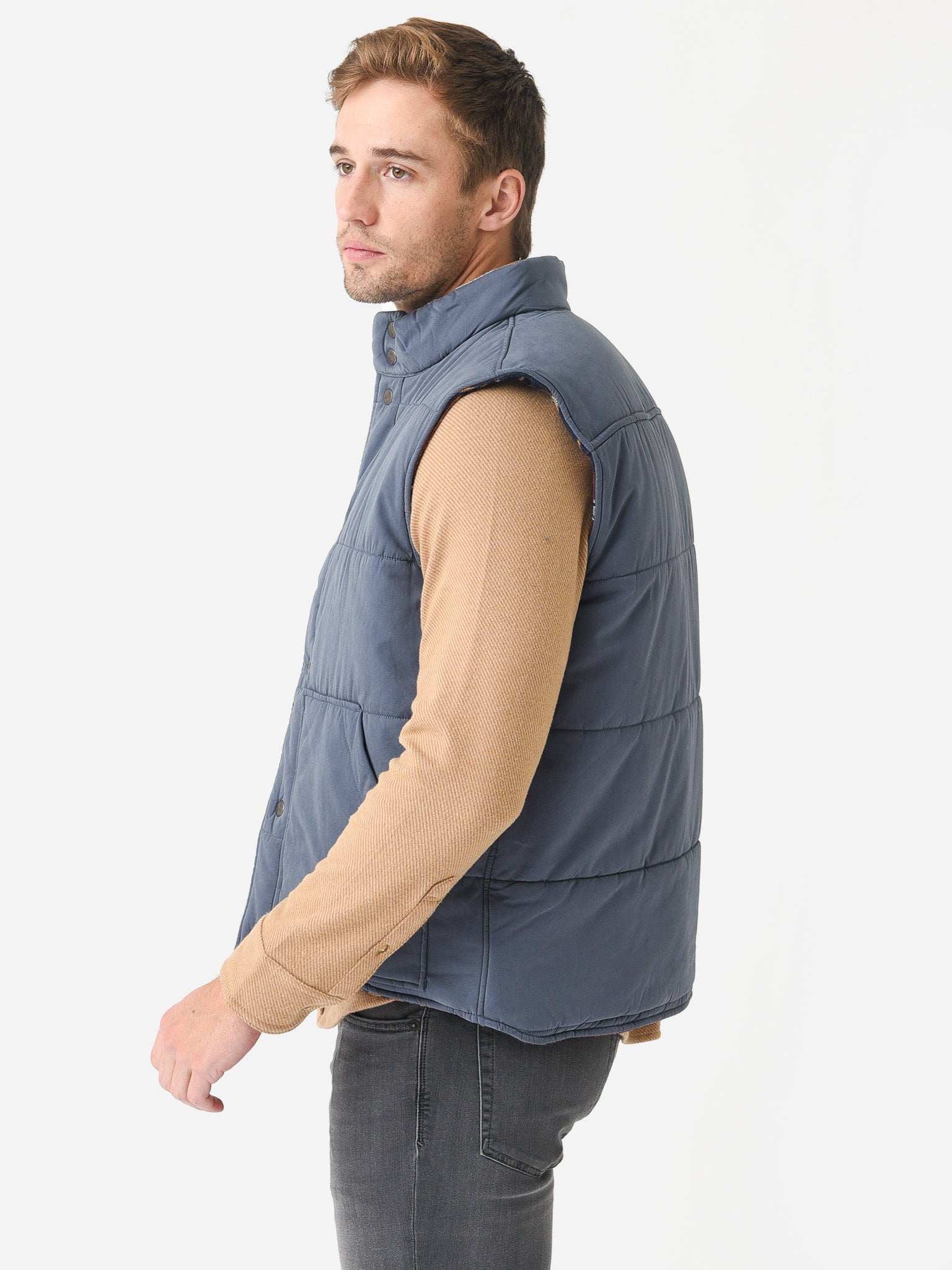 Faherty Brand Men's Doug Good Feather Reversible Vest