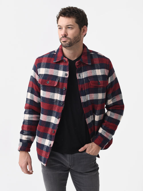 Faherty Brand Men's High Pile Fleece CPO Jacket