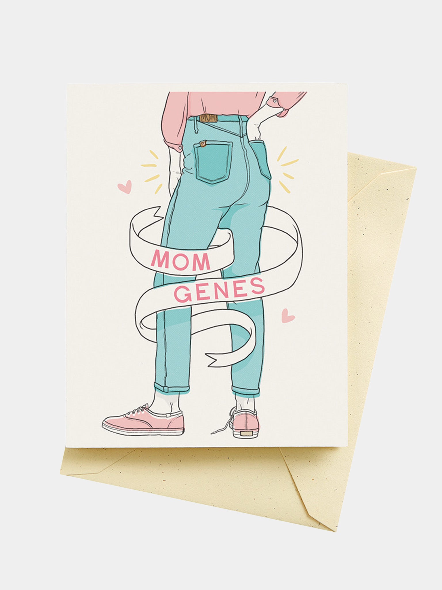Seltzer Mom Genes Mother's Day Card - Saint Bernard