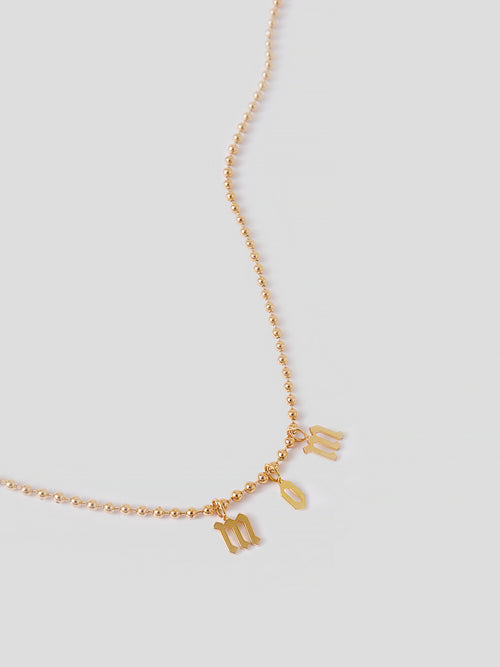 Alexa Leigh Women's Mom Gothic Letter Necklace