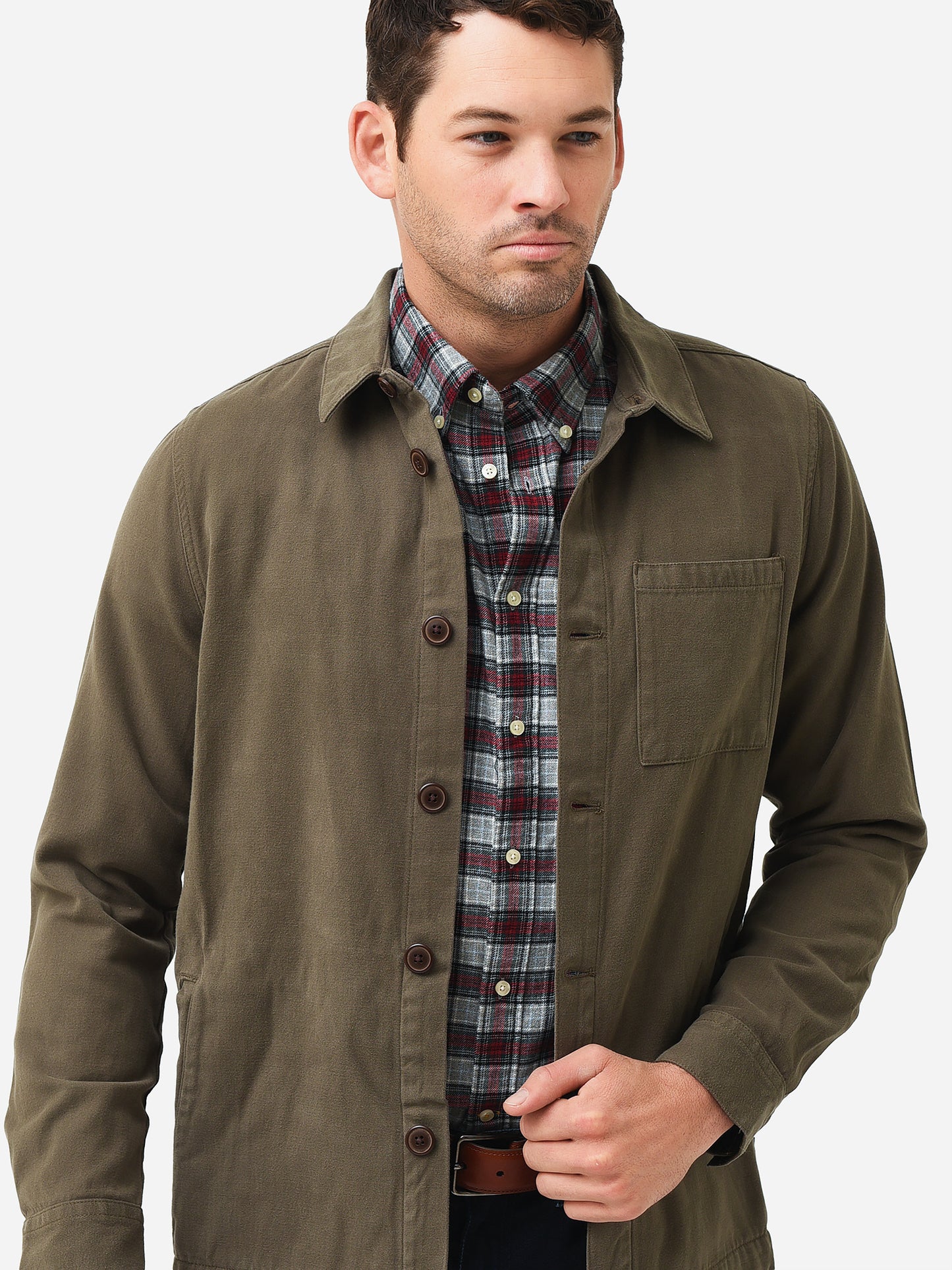 Barbour Men's Moleskin Overshirt - Saint Bernard