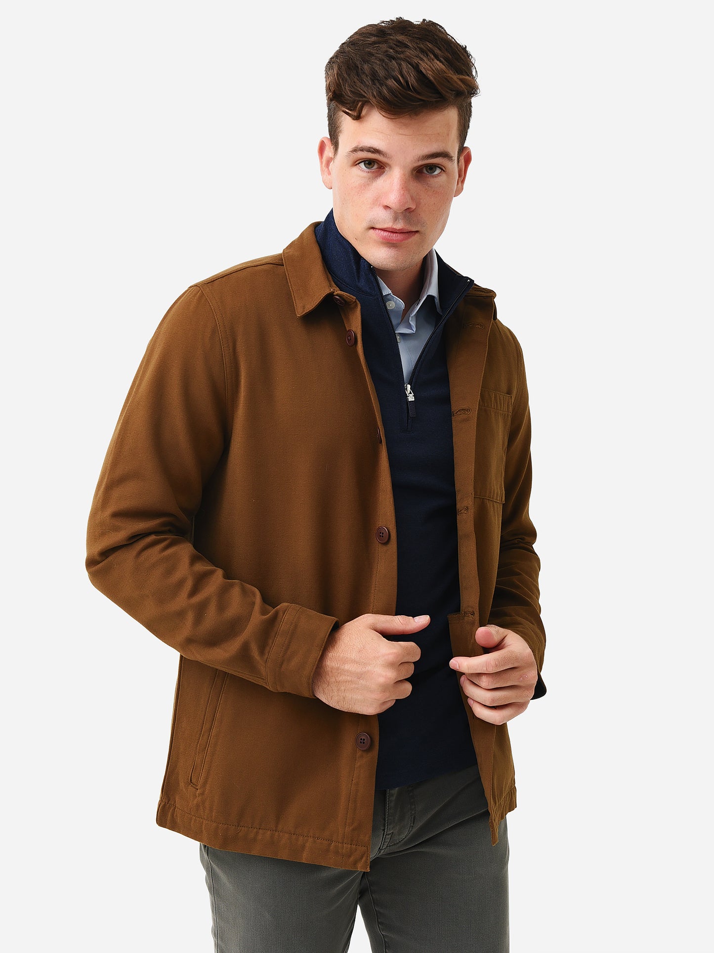Barbour Men's Moleskin Overshirt - Saint Bernard