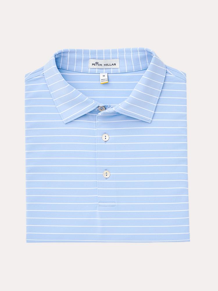 Peter Millar Men's Halifax Stripe Stretch Jersey Polo - Saint Bernard