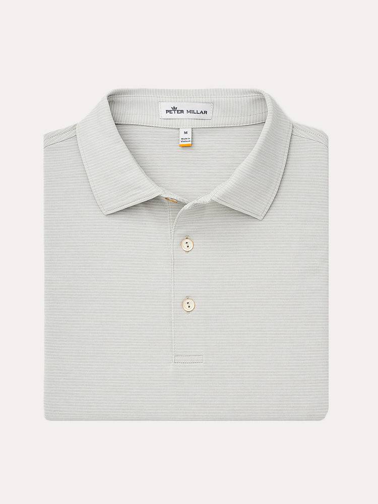 Peter Millar Men's Halford Stripe Performance Polo - Saint Bernard