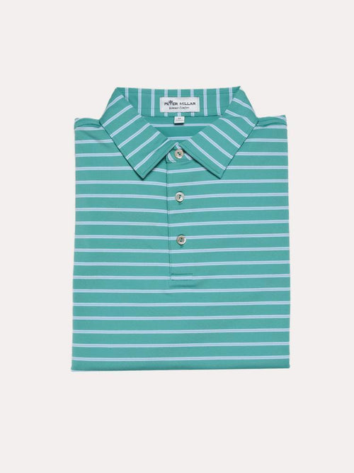 Peter Millar Men's Market Stripe Stretch Jersey Polo