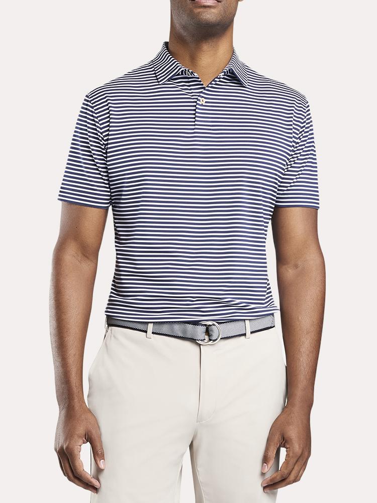 Peter Millar Men's Crown Crafted Stripe Stretch Jersey Polo