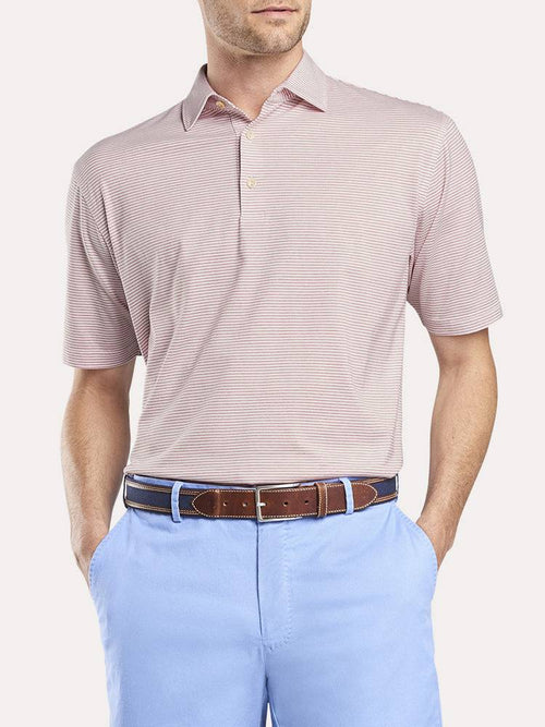 Peter Millar Men's Easton Stripe Lisle Polo