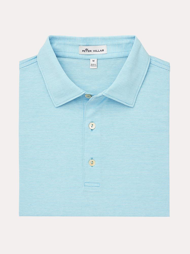 Peter Millar Men's Clarksville Stripe Cotton Lisle Polo - Saint Bernard