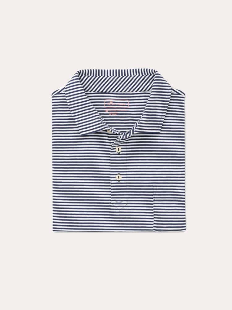 Peter Millar Men's Tybee Stripe Polo - Saint Bernard
