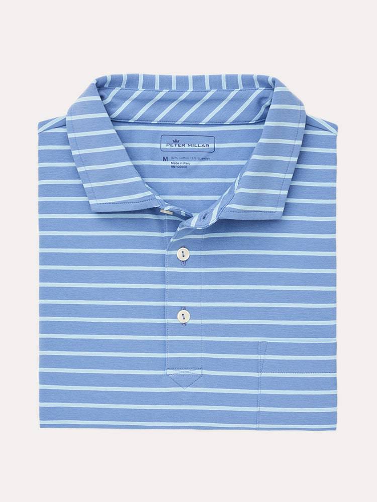 Peter Millar Men's Sanibel Stripe Polo - Saint Bernard