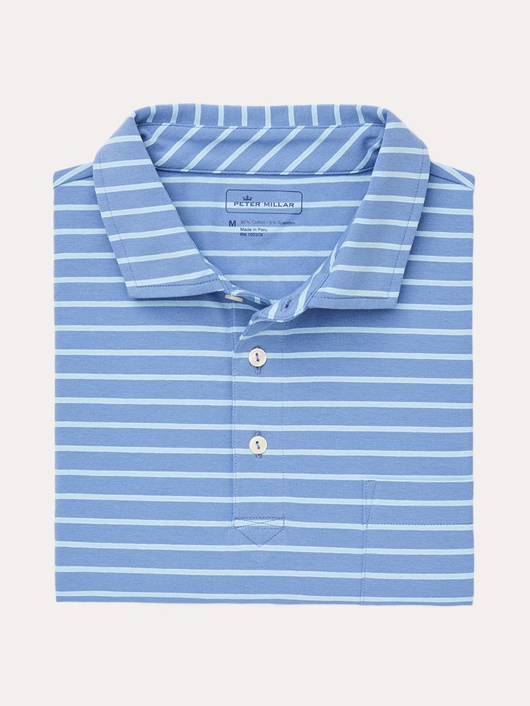 Peter Millar Men's Sanibel Stripe Polo - Saint Bernard