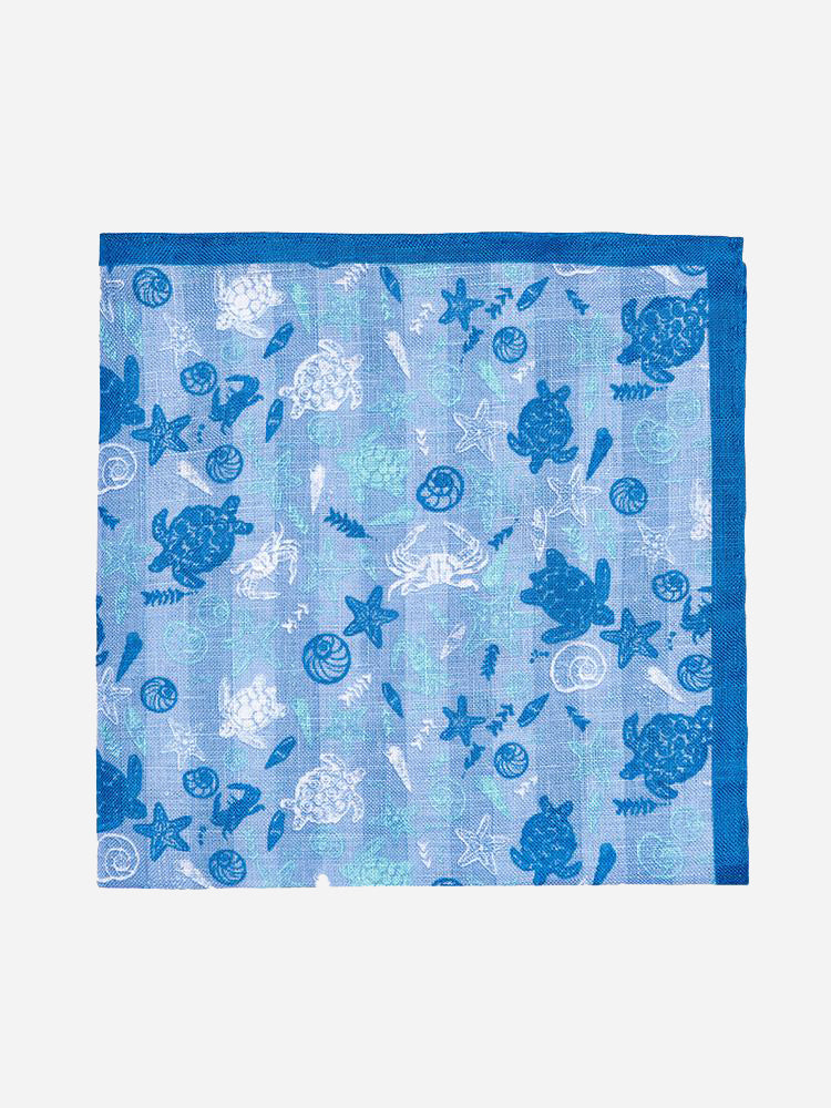 Peter Millar Men's Confetti Del Mar Pocket Square - Saint Bernard
