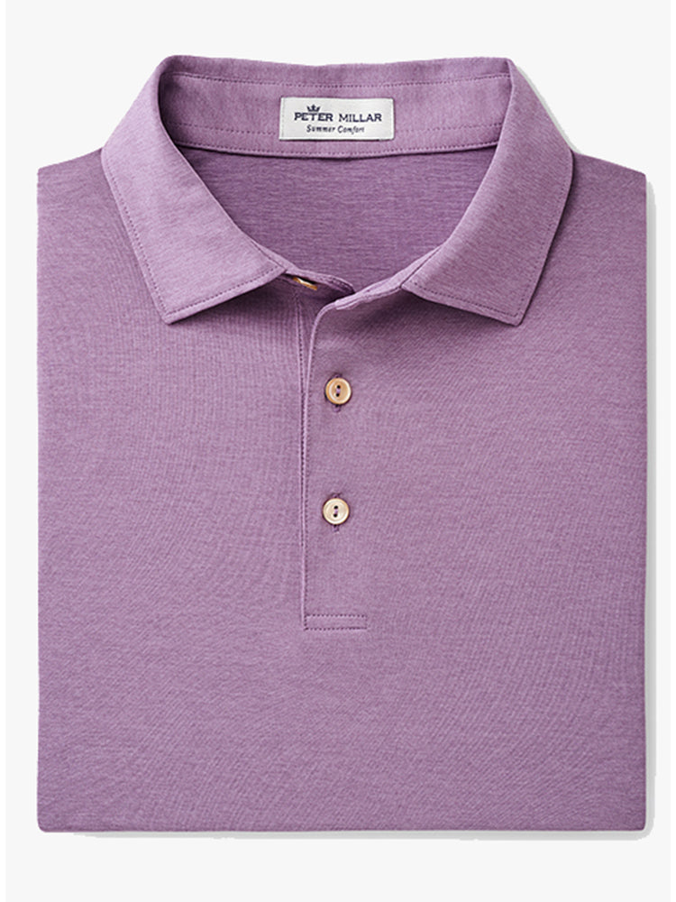 Peter Millar Crown Sport Men's Solid Stretch Jersey Polo - Saint Bernard
