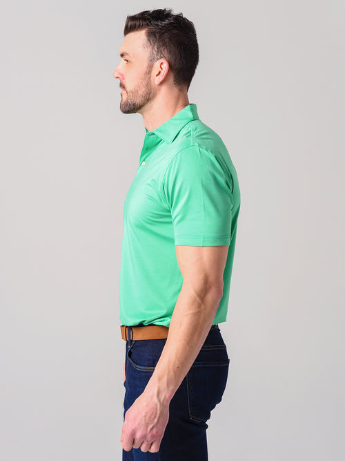 Peter Millar Crown Sport Men's Solid Stretch Jersey Polo