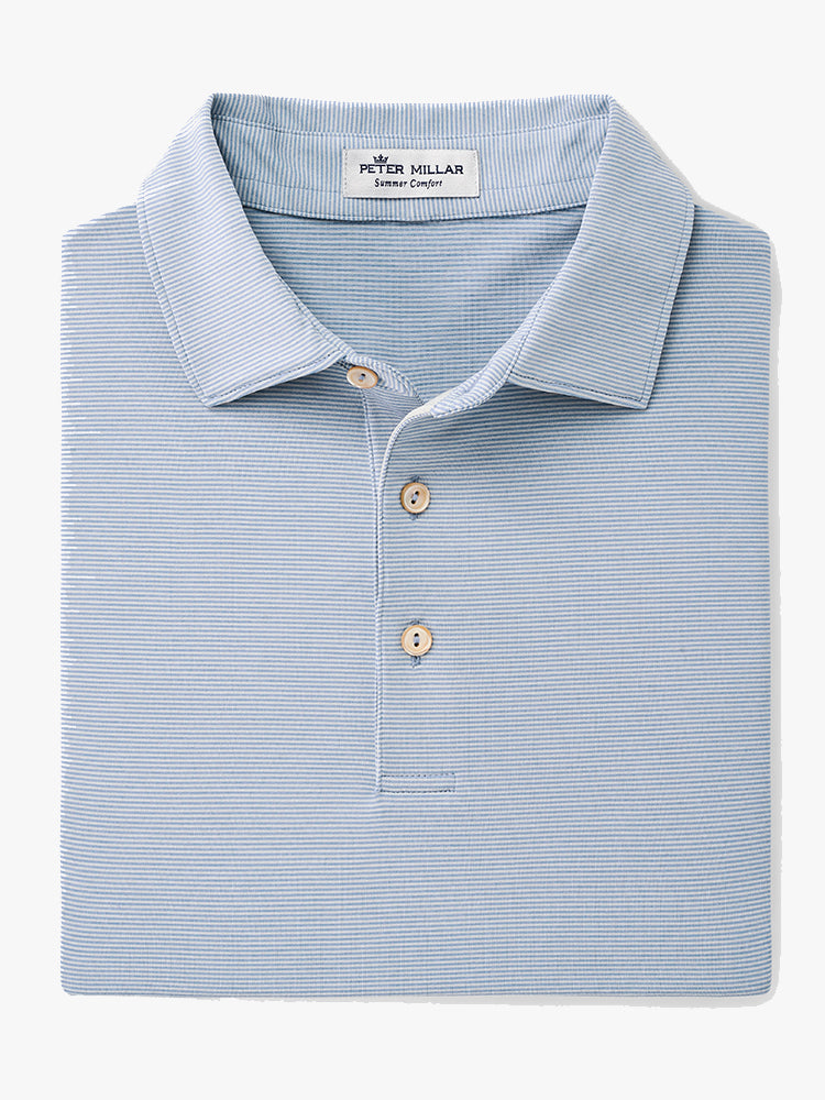 Peter Millar Crown Sport Men’s Jubilee Stripe Performance Polo - Saint Bernard