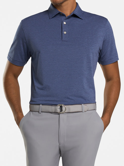 Peter Millar Crown Sport Men’s Halford Stripe Perfomance Polo