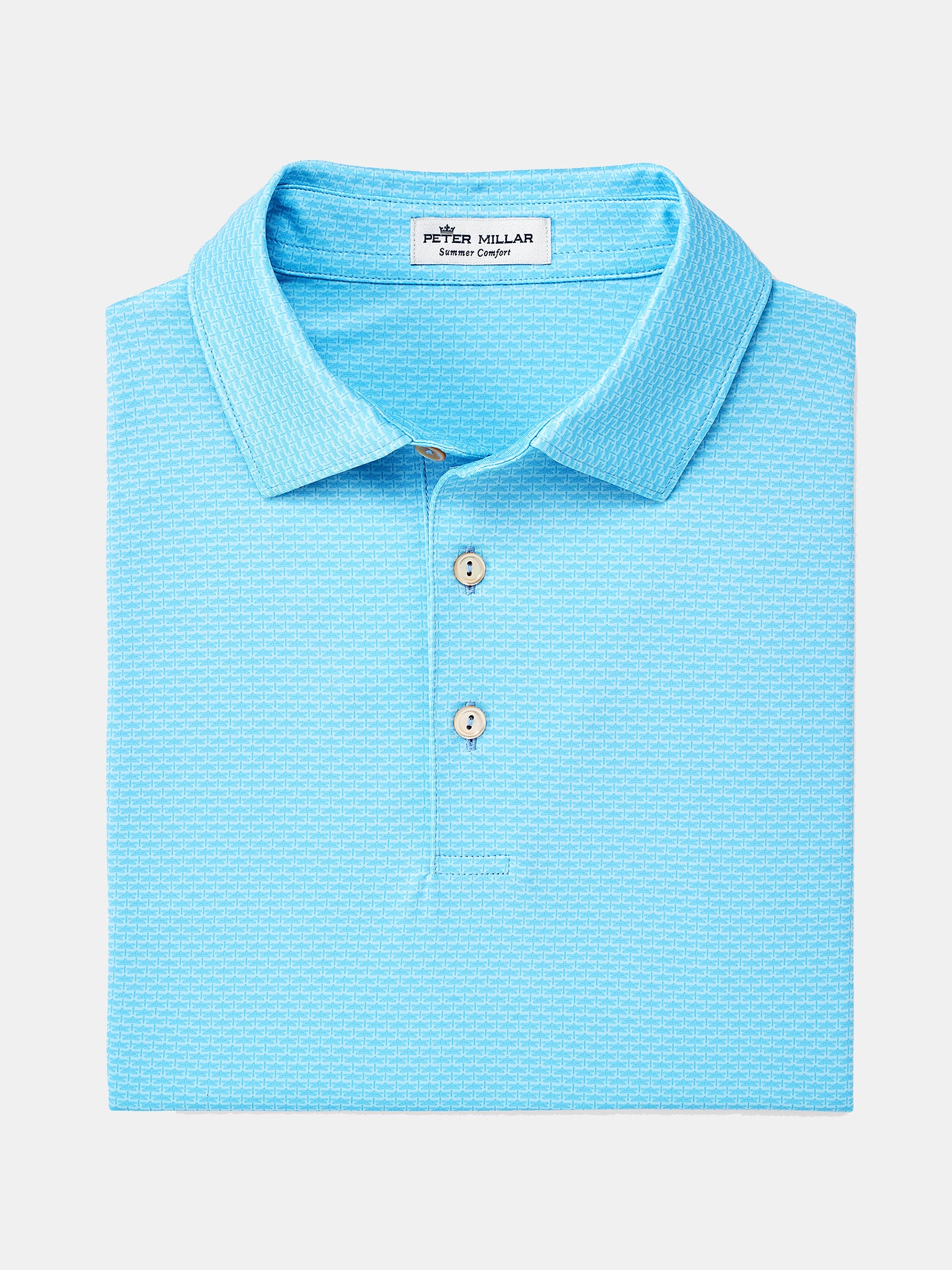 Peter Millar Crown Sport Men's Kenmore Dragonfly Printed Polo - Saint Bernard