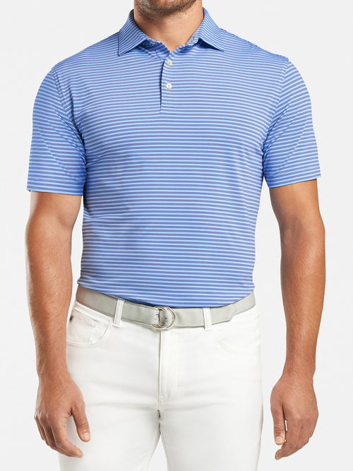 Peter Millar Men's Crown Sport Joyce Stripe Stretch Jersey Polo
