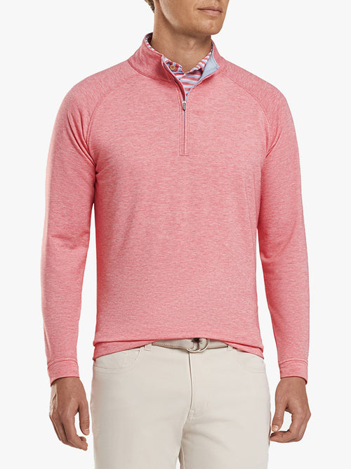 Peter Millar Crown Sport Men's drirelease® Natural Touch Performance Solid Quarter-Zip
