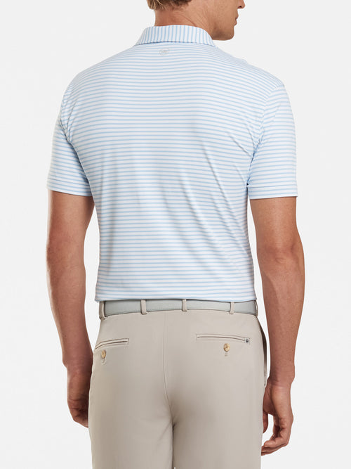 Peter Millar Men's Crown Crafted Miles Stripe Stretch Jersey Polo