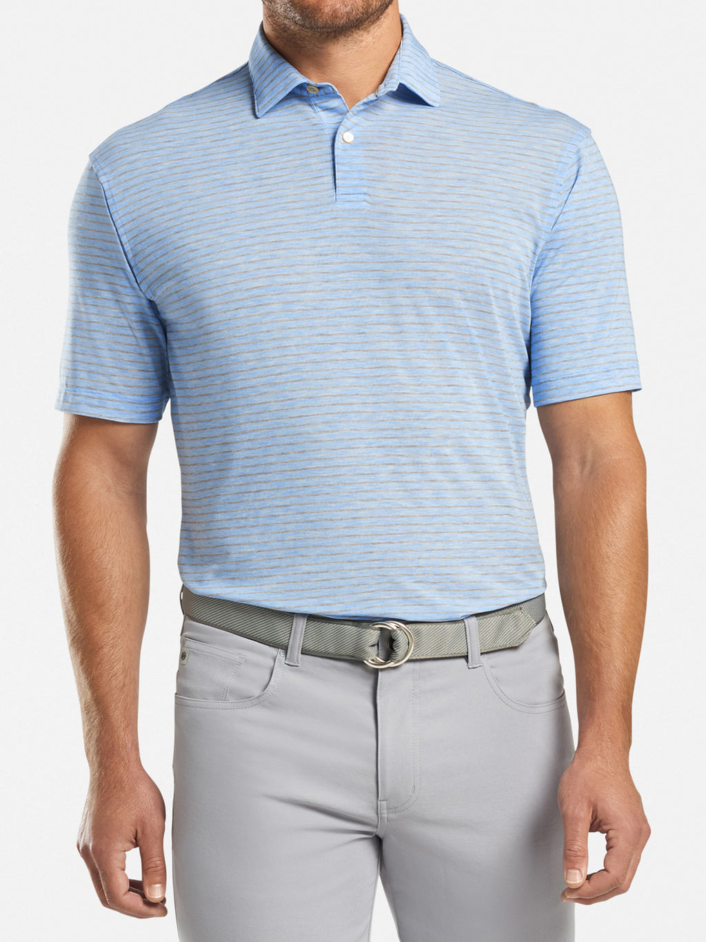Peter Millar Crown Sport Men's Natural Touch Polo - Saint Bernard