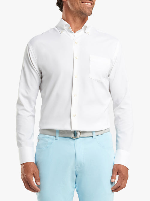 Peter Millar Crown Sport Men's Rivers Natural Touch Performance Sport Shirt