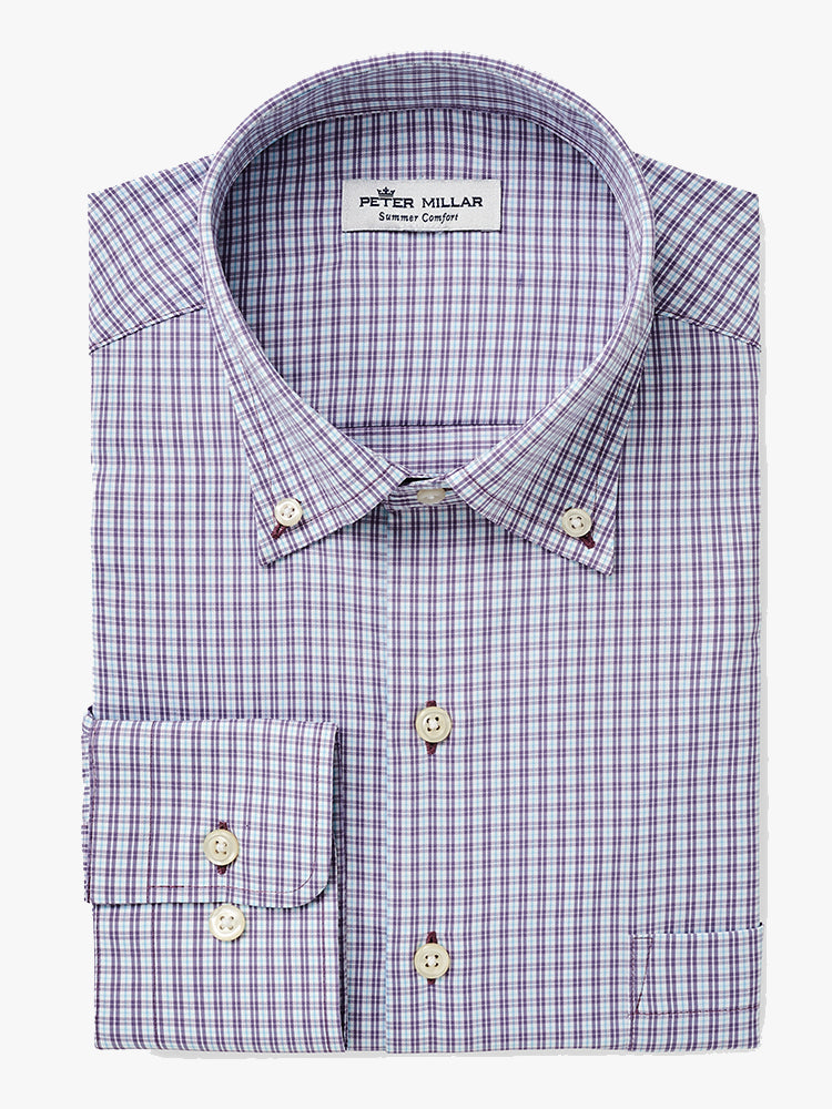 Peter Millar Crown Sport Men’s Taylor Performance Sport Shirt - Saint Bernard