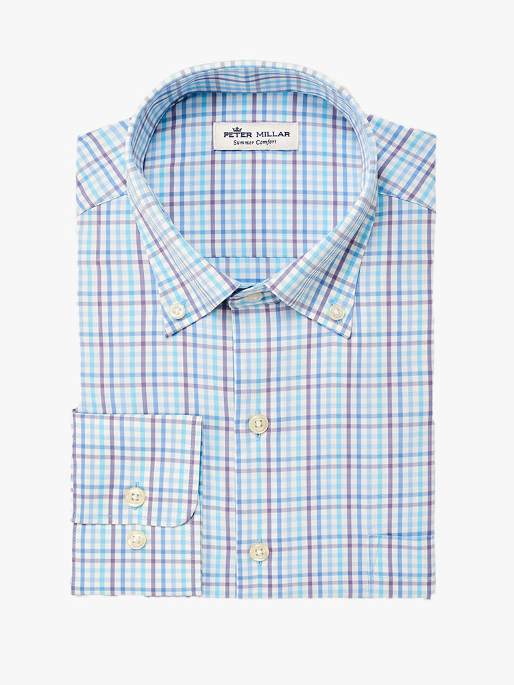 Peter Millar Crown Sport Men’s Oliver Performance Sport Shirt - Saint Bernard