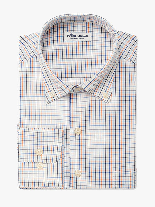 Peter Millar Crown Sport Men's Nash Micro Check Sport Shirt