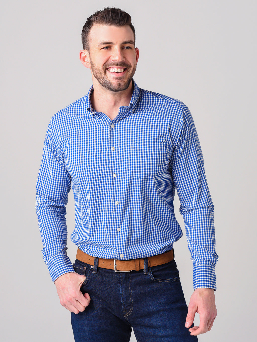 Peter Millar Crown Sport Men’s Humphrey Performance Sport Shirt - Saint Bernard