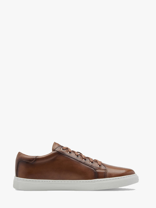 Peter Millar Crown Men’s Burnished Leather Sneaker