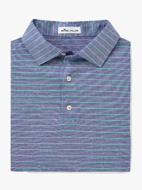 Peter Millar Crown Men's Basil Stripe Cotton Polo