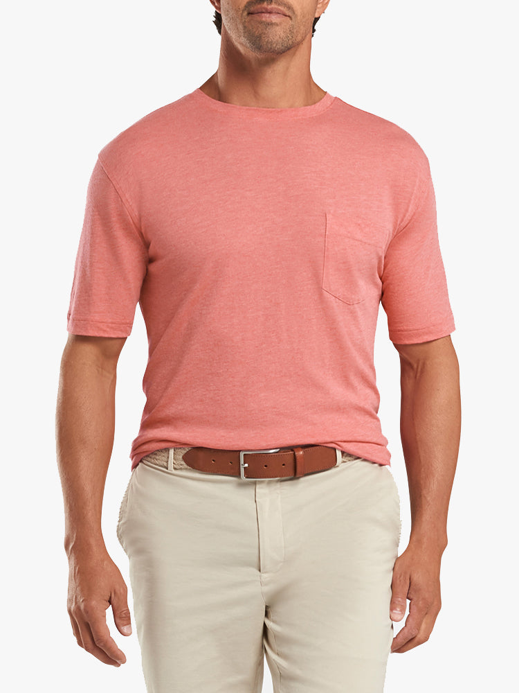 Peter Millar Seaside Men's Summer Soft Pocket Tee - Saint Bernard