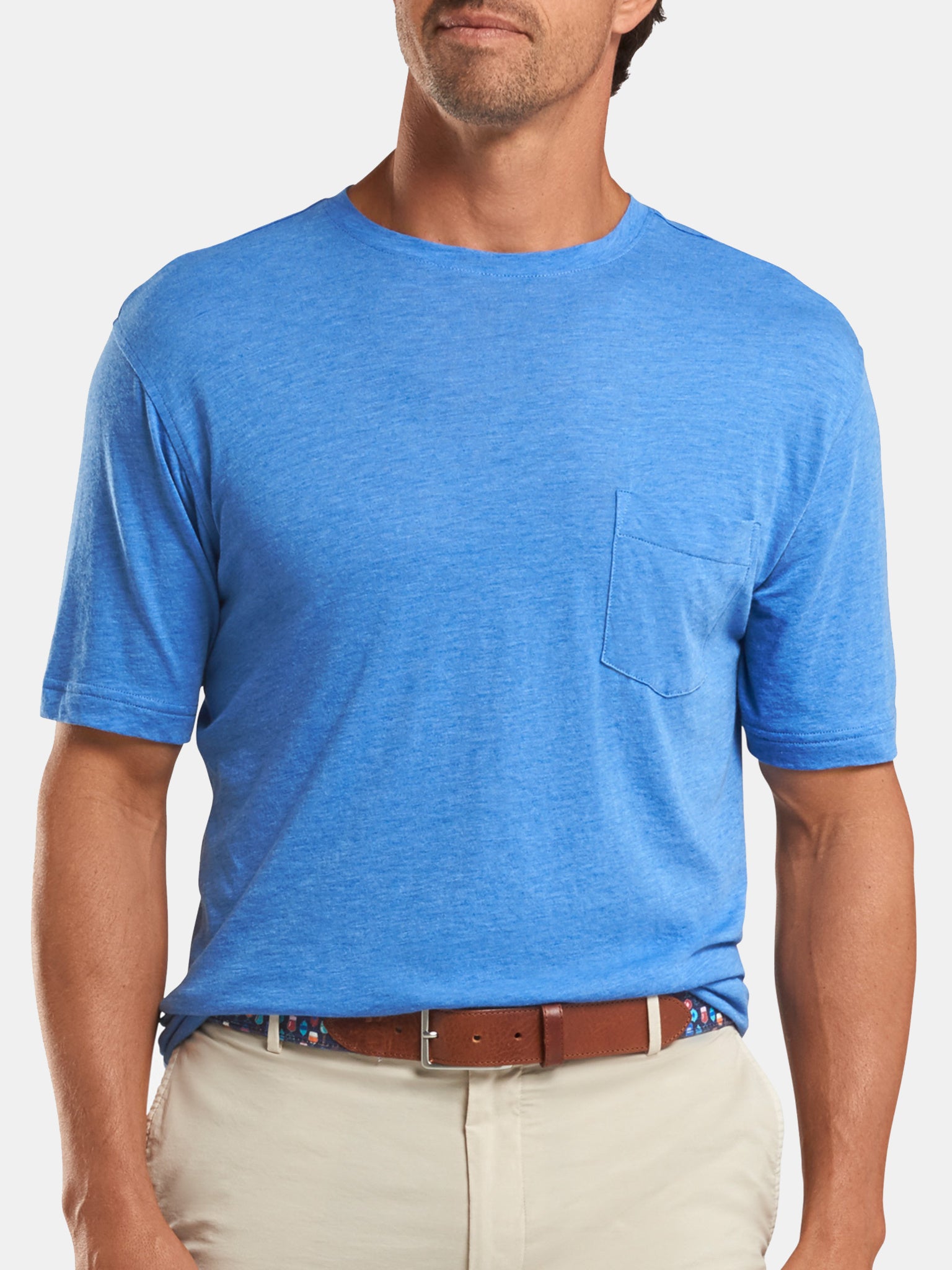Peter Millar Seaside Men's Summer Soft Pocket Tee - Saint Bernard
