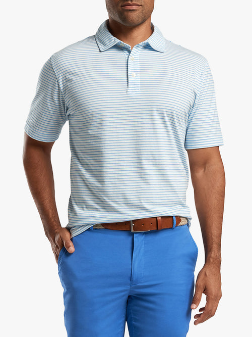 Peter Millar Seaside Men's Bar Beach Stripe Polo