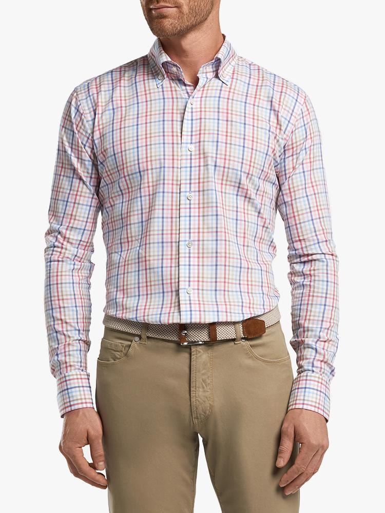 Peter Millar Collection Men's Sunset Cotton Sport Shirt - Saint Bernard